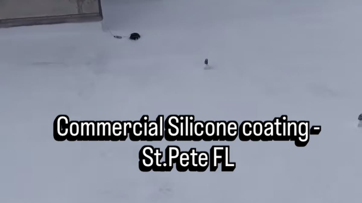 Roof coatings and restoration — silicone spray application Horizon Roofing Florida