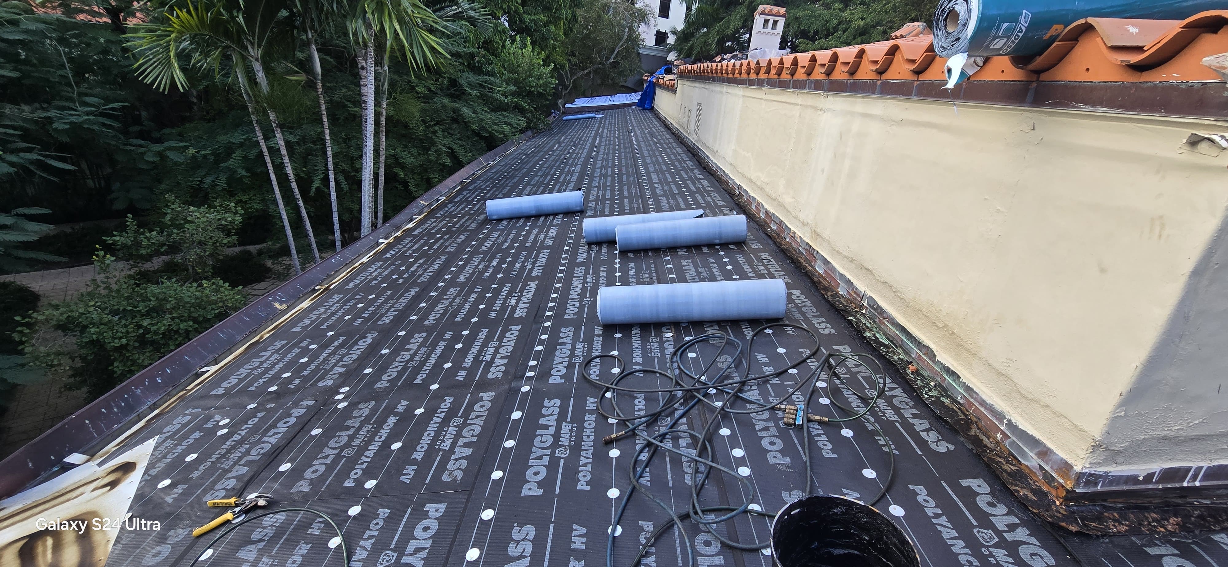 WeatherLock underlayment repair over lanai Cape Coral Florida