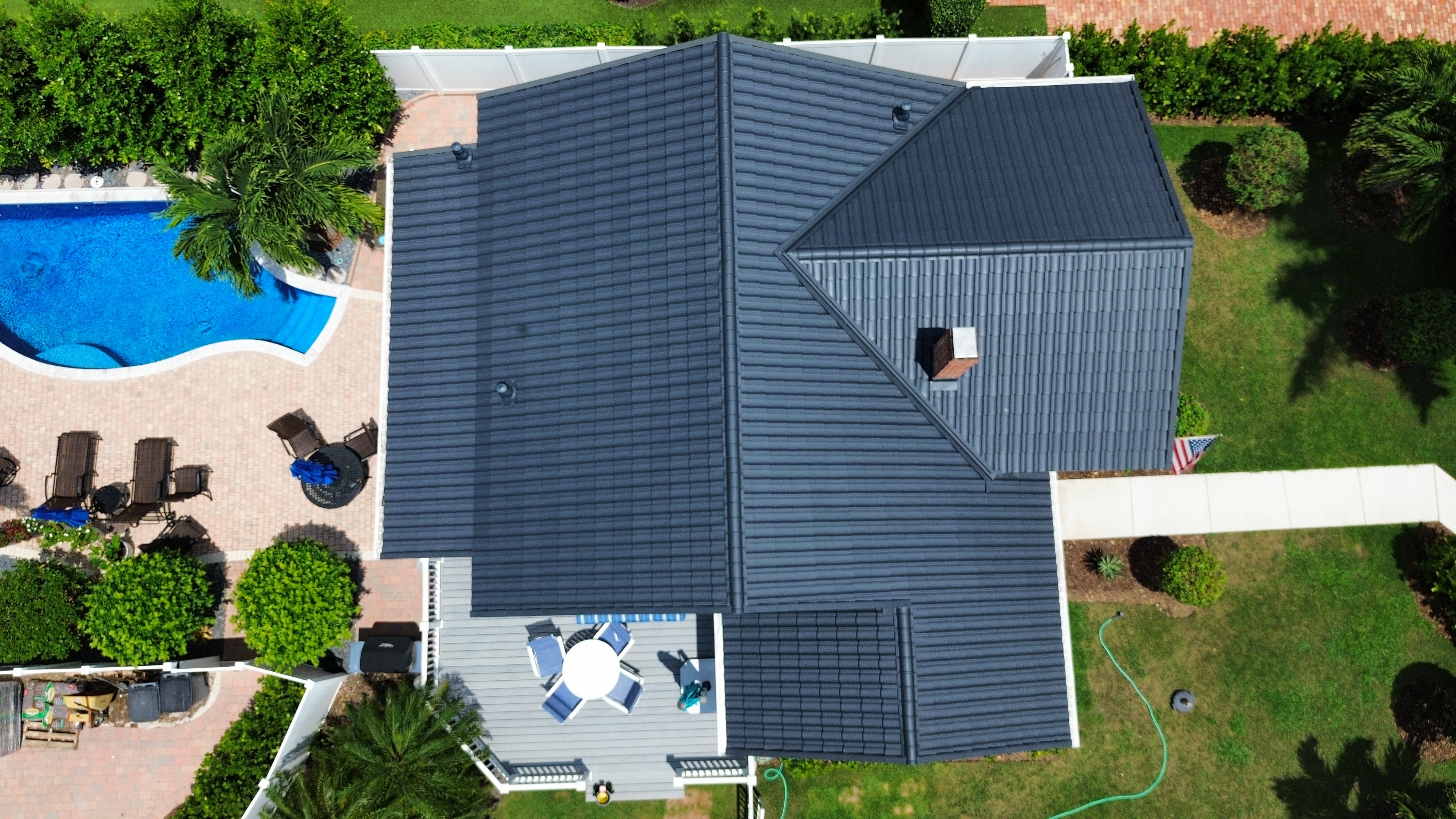 Finished residential tile roof Cape Coral Florida